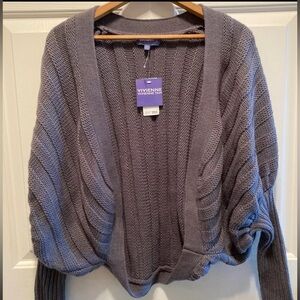 Cable Knit Sweater with Dolman Sleeve Women’s Size XS